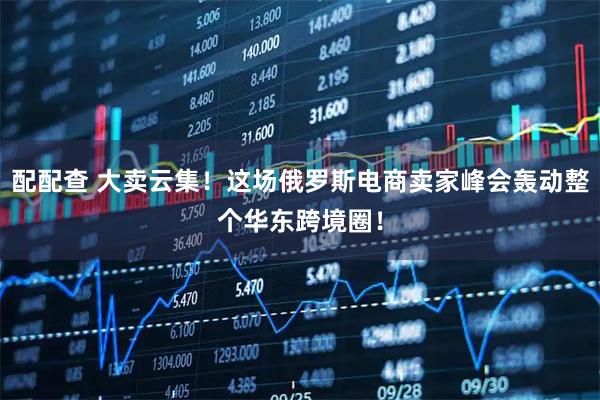 配配查 大卖云集！这场俄罗斯电商卖家峰会轰动整个华东跨境圈！